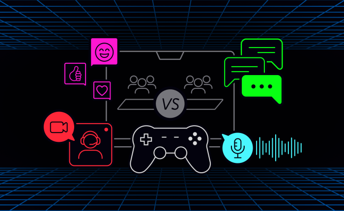 Online games with voice chat features