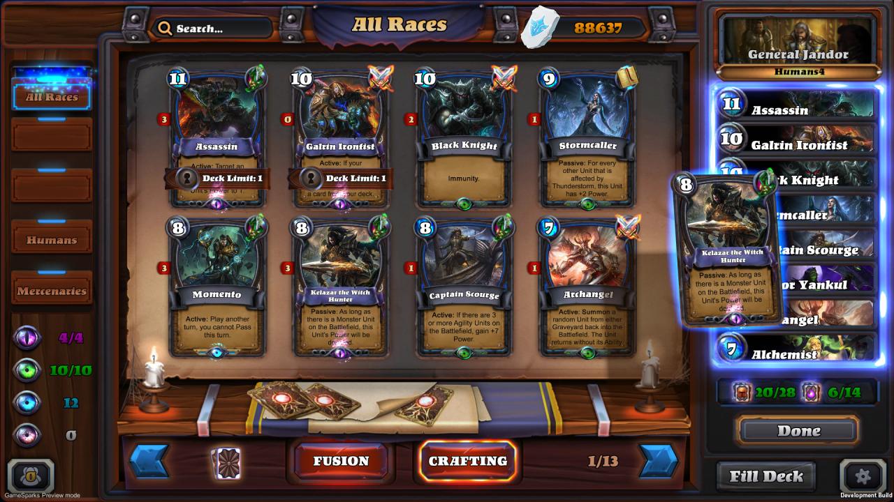 Strategy-based online card games